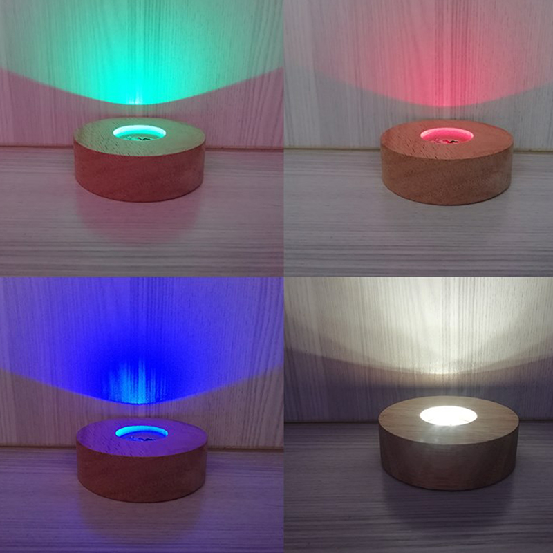 Woodworking Resin - Base de exhibición de luz LED