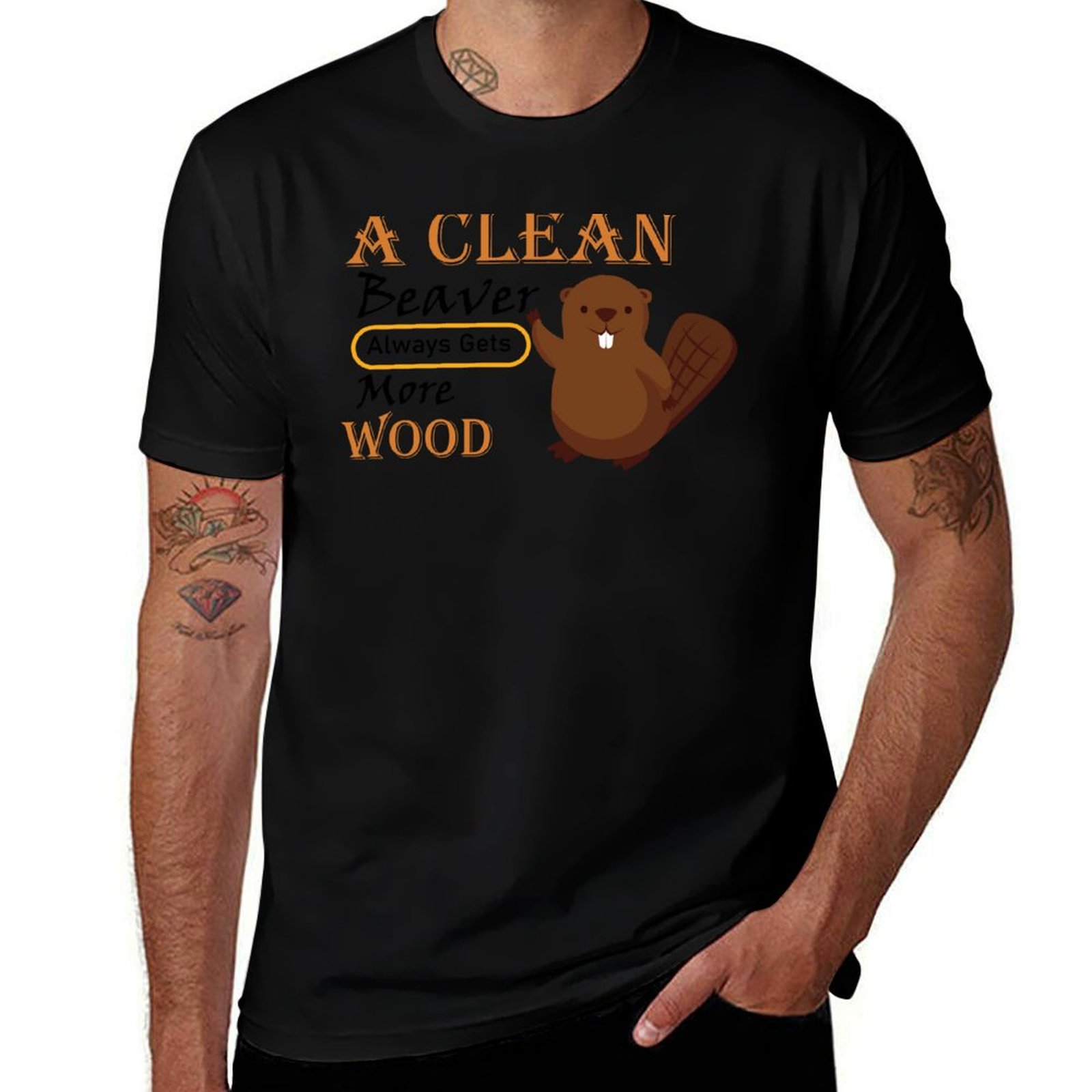 Woodworking Jokes - Es curioso, un castor limpio siempre
