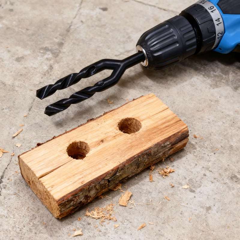 Woodworking Jokes - Novedoso Taladro de Doble Punta para