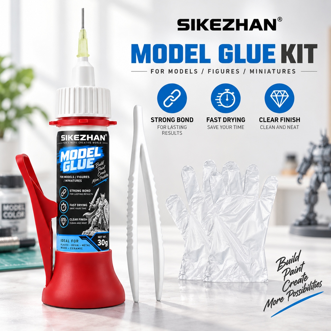 Woodworking Glue - Kit de pegamento de precisión SIKEZHAN,