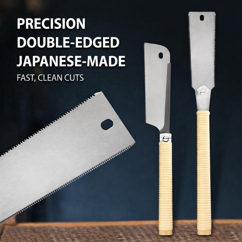 Sierra de mano de doble filo e - Woodworking In Japanese reseña y precio