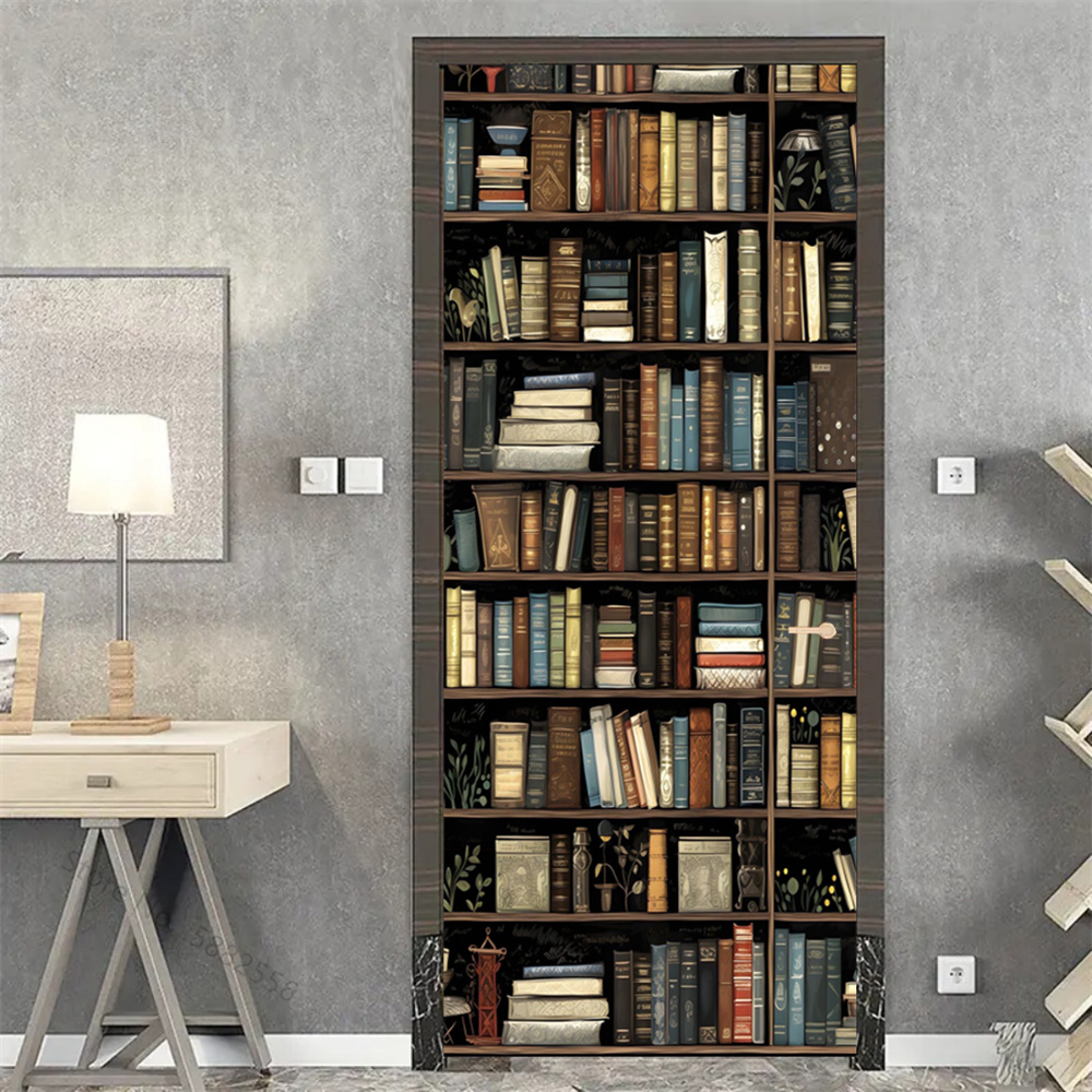Wooden Door Mural Decal Sticke - Woodworking Glue reseña y precio