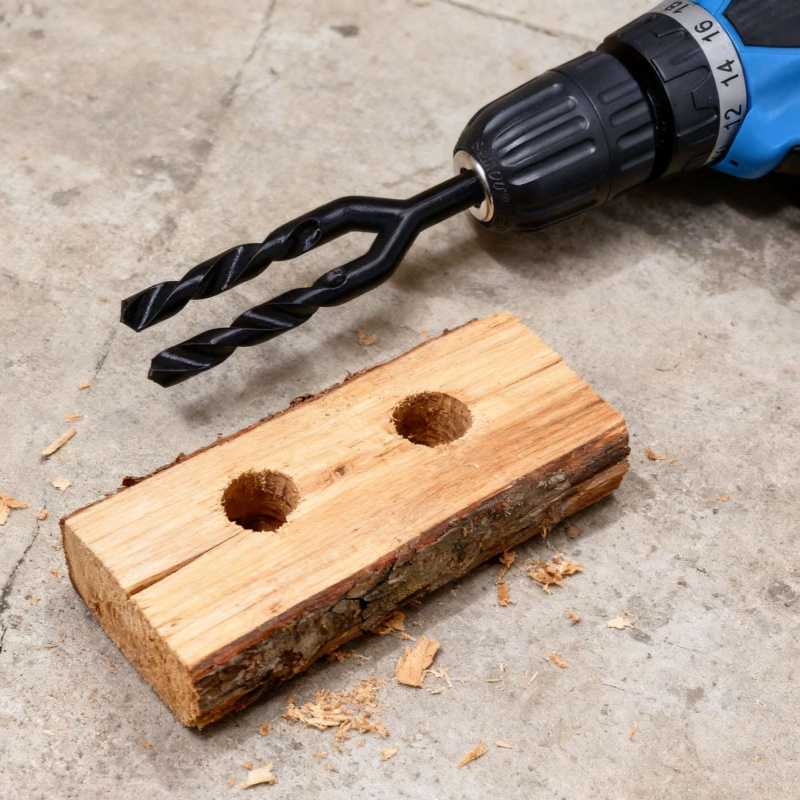 Broca Doble de Broma Práctica: - Woodworking Jokes reseña y precio